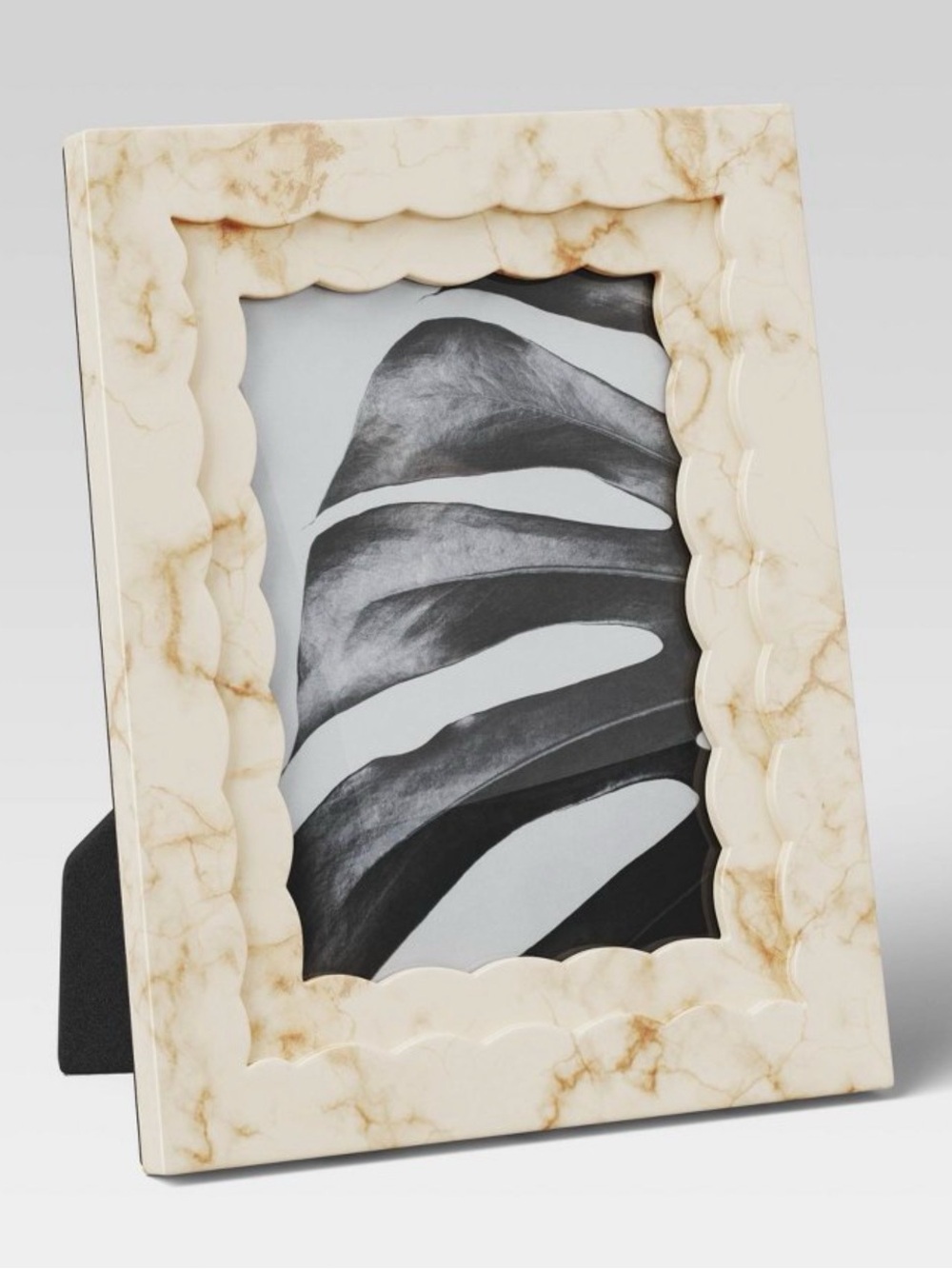 Shaped Resin Profile Table Image Frame Beige Threshold 5”x7”